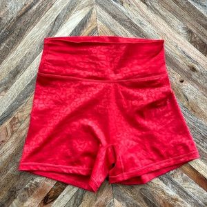 Buffbunny Rebel Shorts Red Leopard